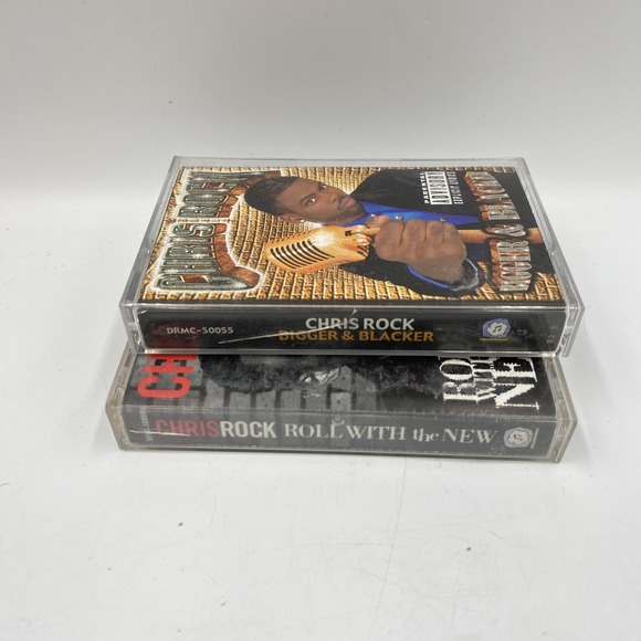 Chris Rock Cassette Tapes Roll With the New & Bigger & Blacker Comedy 90s 1999 - Picture 3 of 7